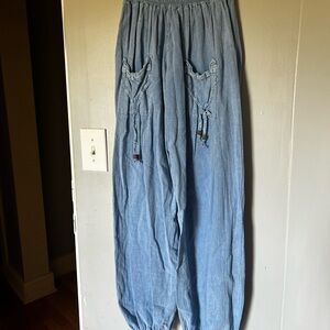Casual Blue WOMEN Pants